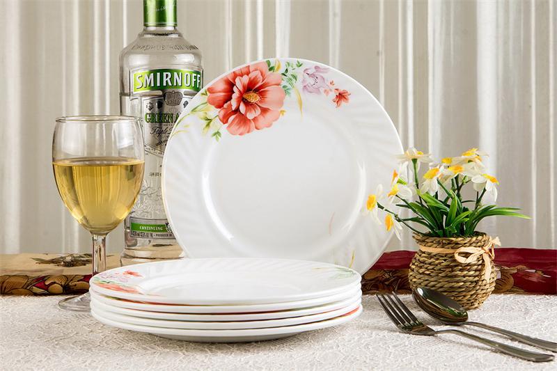 Yiwu Good Goods Microwave Oven heat-resistant Glass Tableware Supplement Tableware 46pcs dinner set pic 3