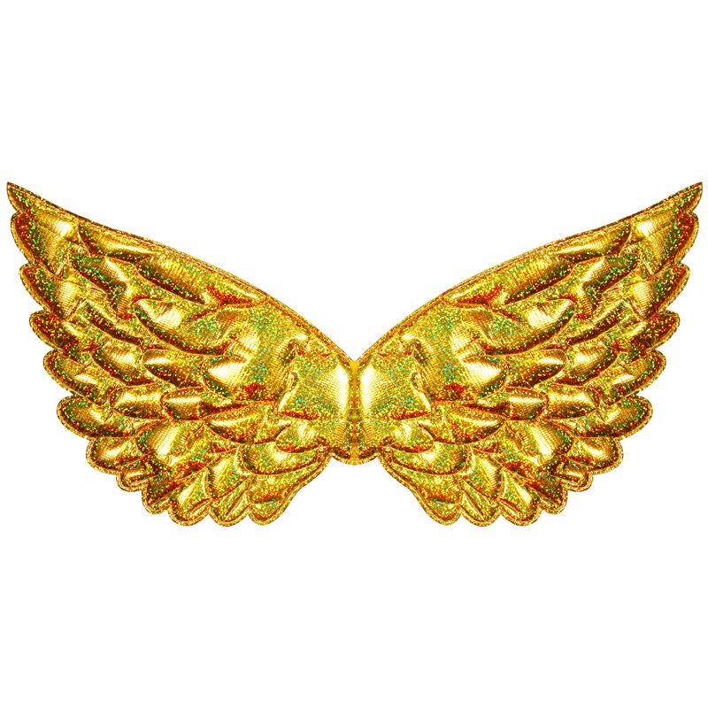 2020新品儿童派对用品演出服装道具精灵天使蝴蝶翅膀彩色节日装扮白底实物图