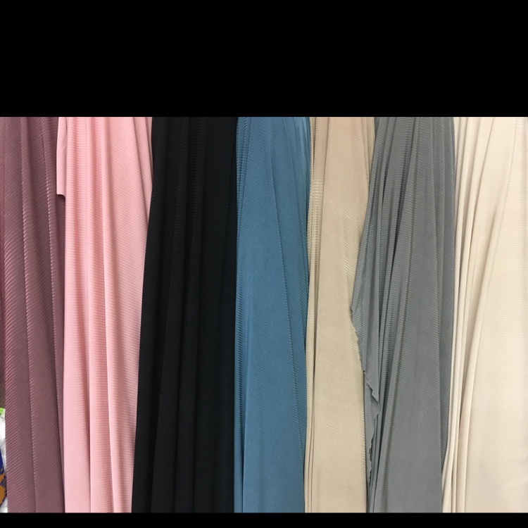 新款针织亮丝弹力条纹面料