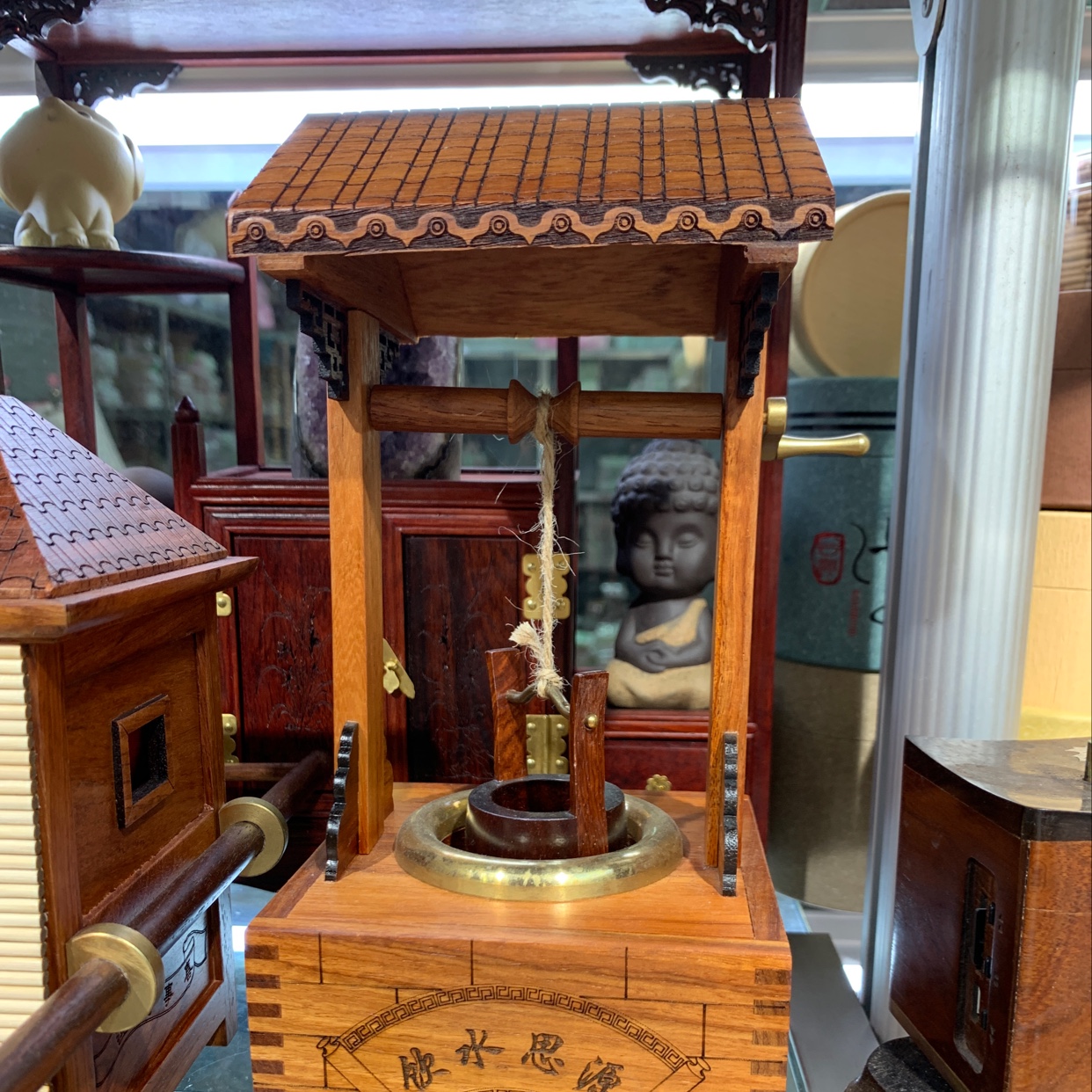 花梨木家具摆件，饮水思源……家居摆件，