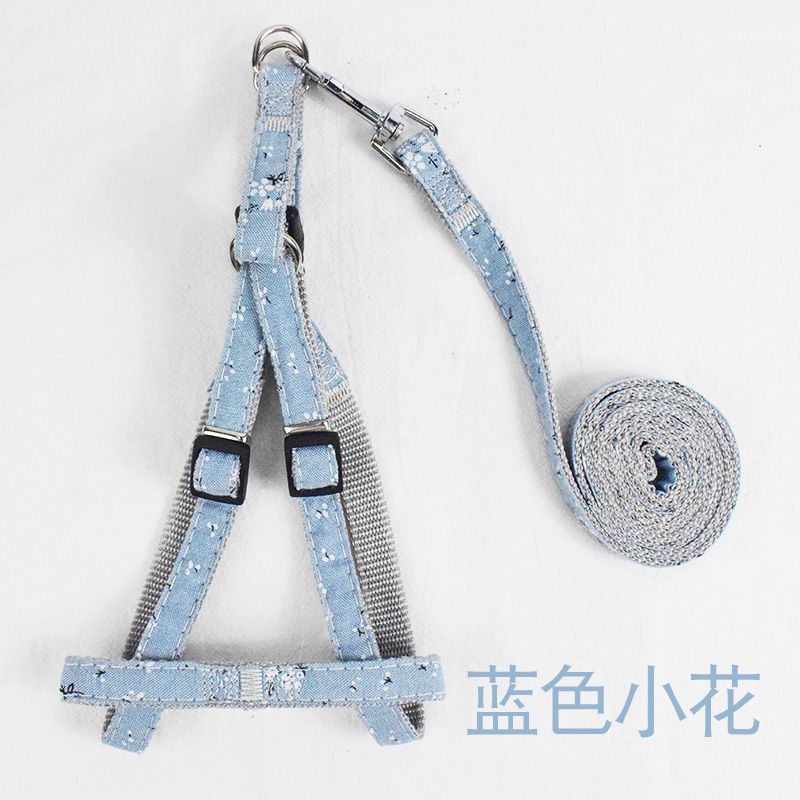 新款宠物牵引绳尼龙印花胸背带遛狗绳牵引绳子狗狗胸背带批发厂家详情图9
