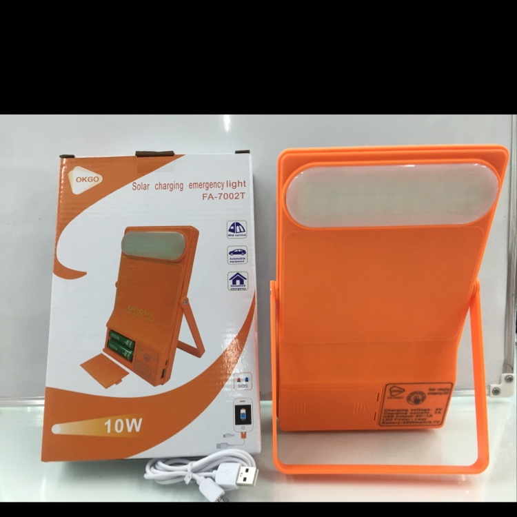 Multi-functional solar charging lamp