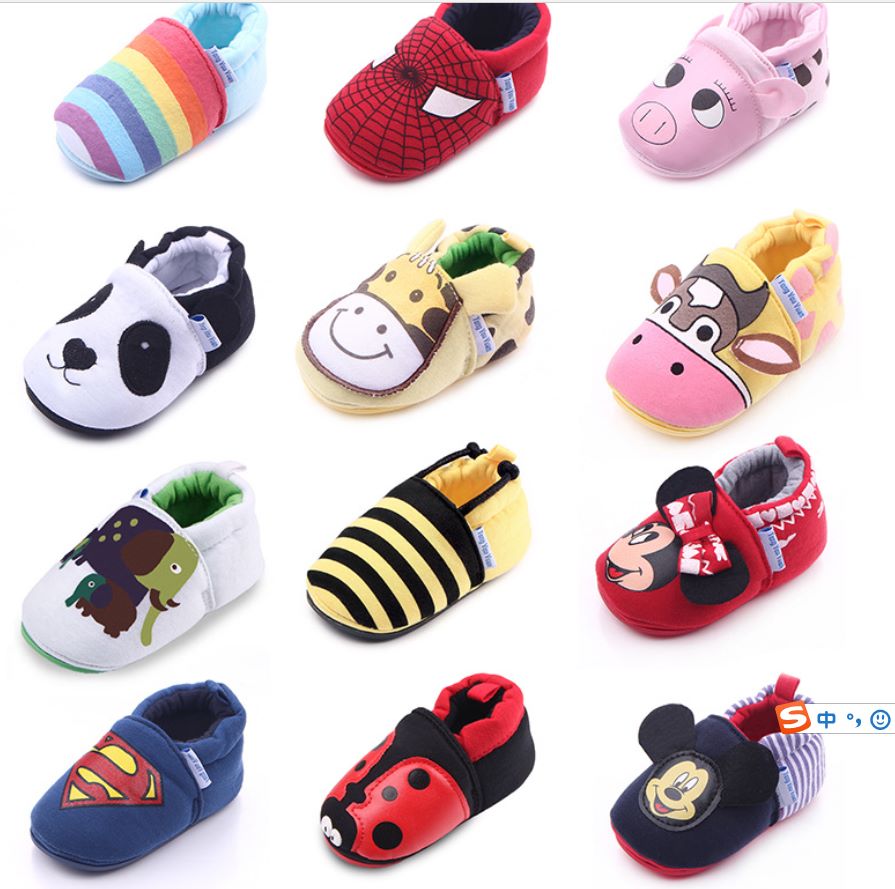 卡通橡胶底不掉鞋 宝宝学步鞋图