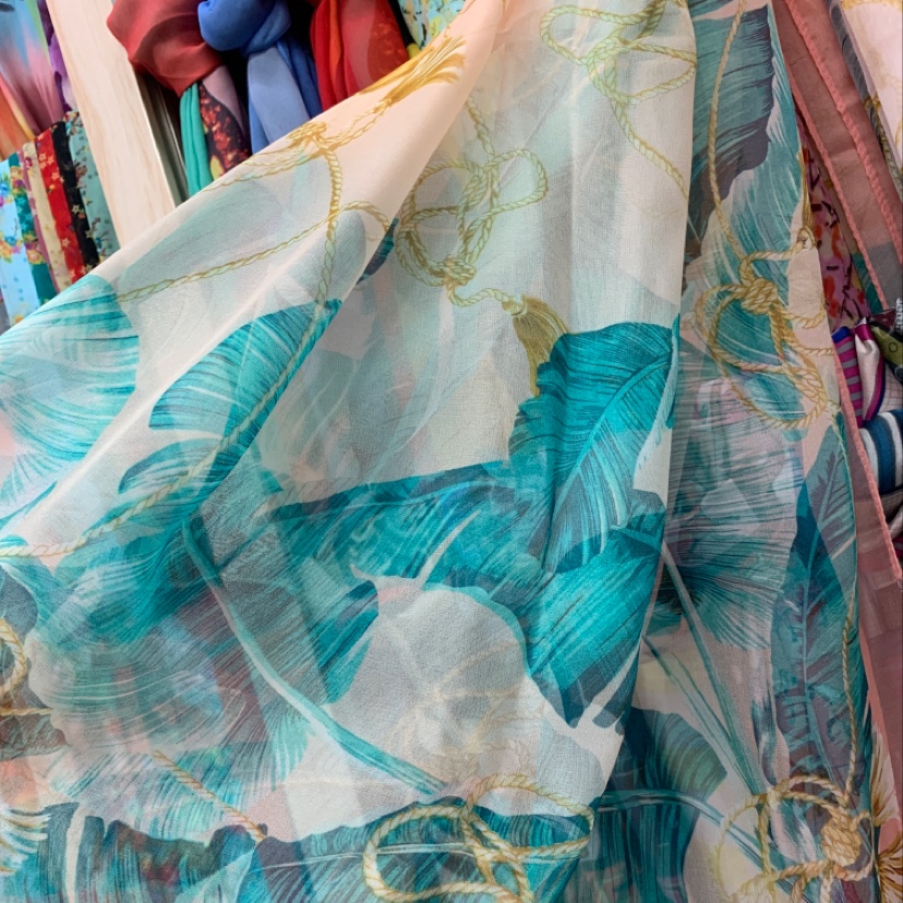 Long Silk Scarf Specification drawing