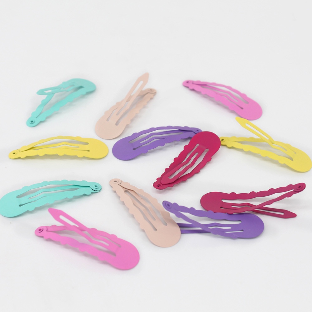 日韩少女心粉色蝴蝶夹五角星Bb夹糖果色边夹