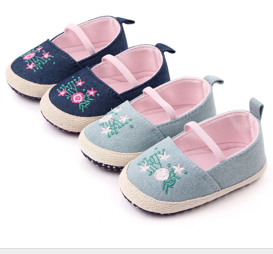 Baby shoes 0-1 years old shoes before walking cowboy embroidery baby learning to walk