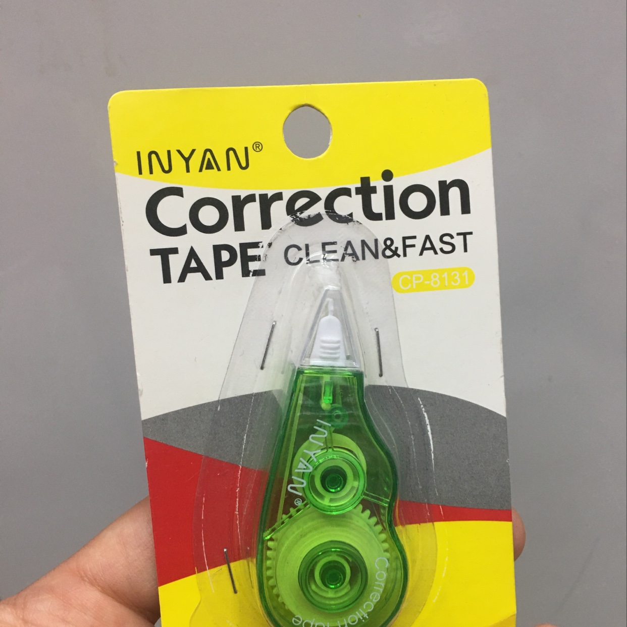 Correction fluid alters school supplies and stationery