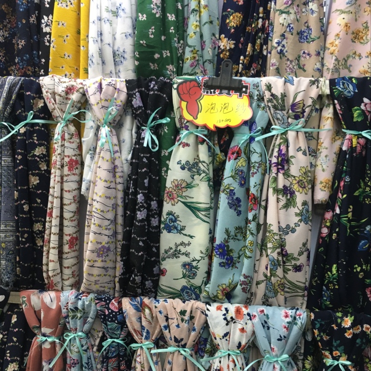 Seersucker Garment Fabric Scarf Fabric