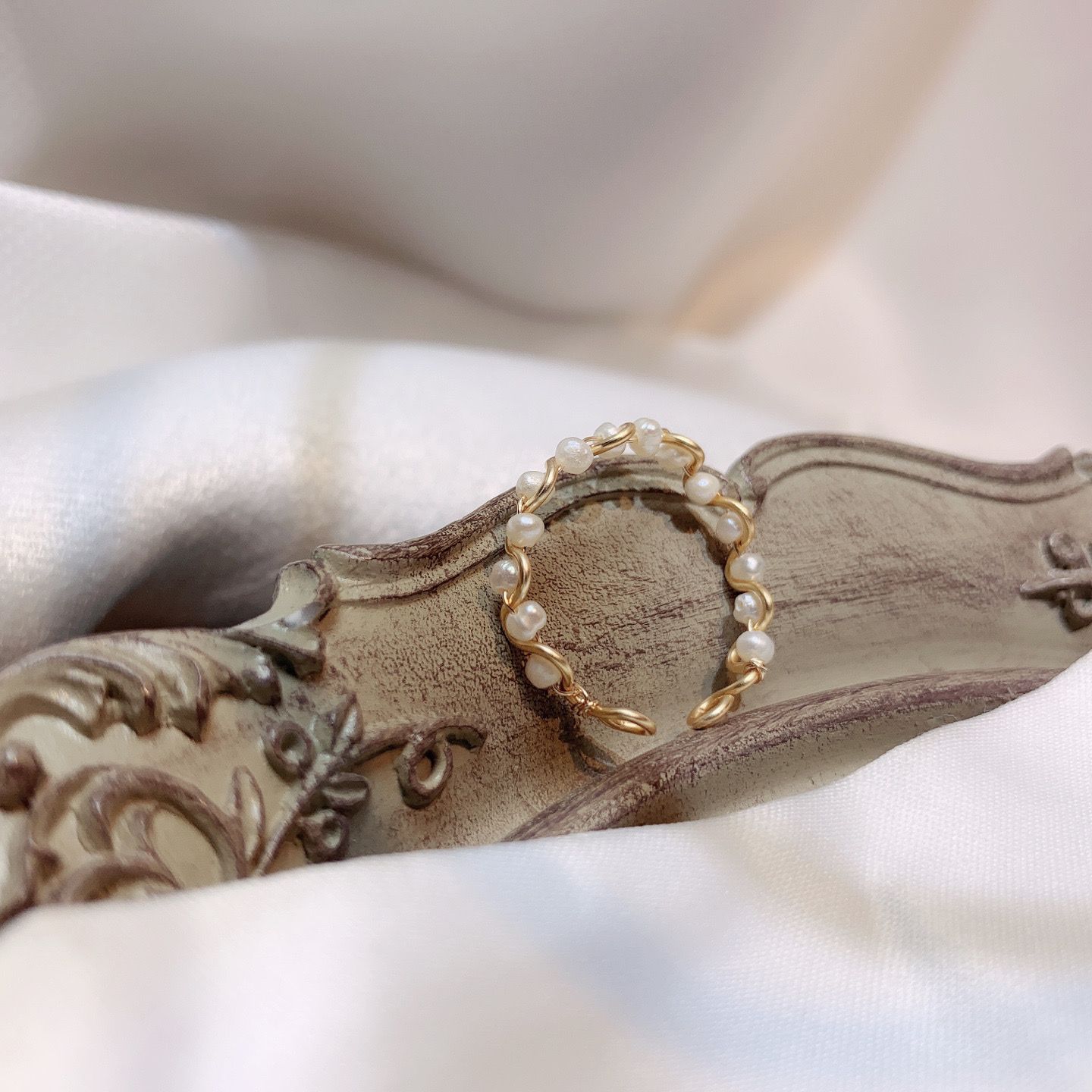 Yiwu good personality handmade ring joker temperament fashion ring designer pearl ring