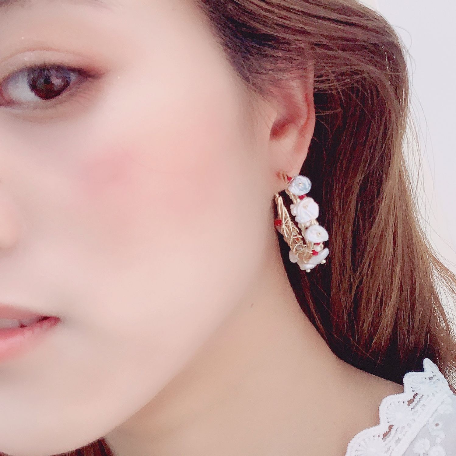 Yiwu Selection natural pearl jewelry original hand-made vintage classic pearl ear ring jewelry