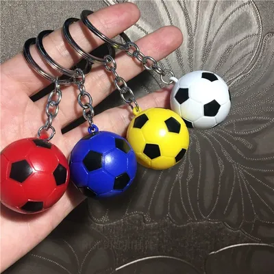 Hot style key ring genuine PVC football key chain cartoon football pendator gifts wholesale manufacturers direct thumbnail