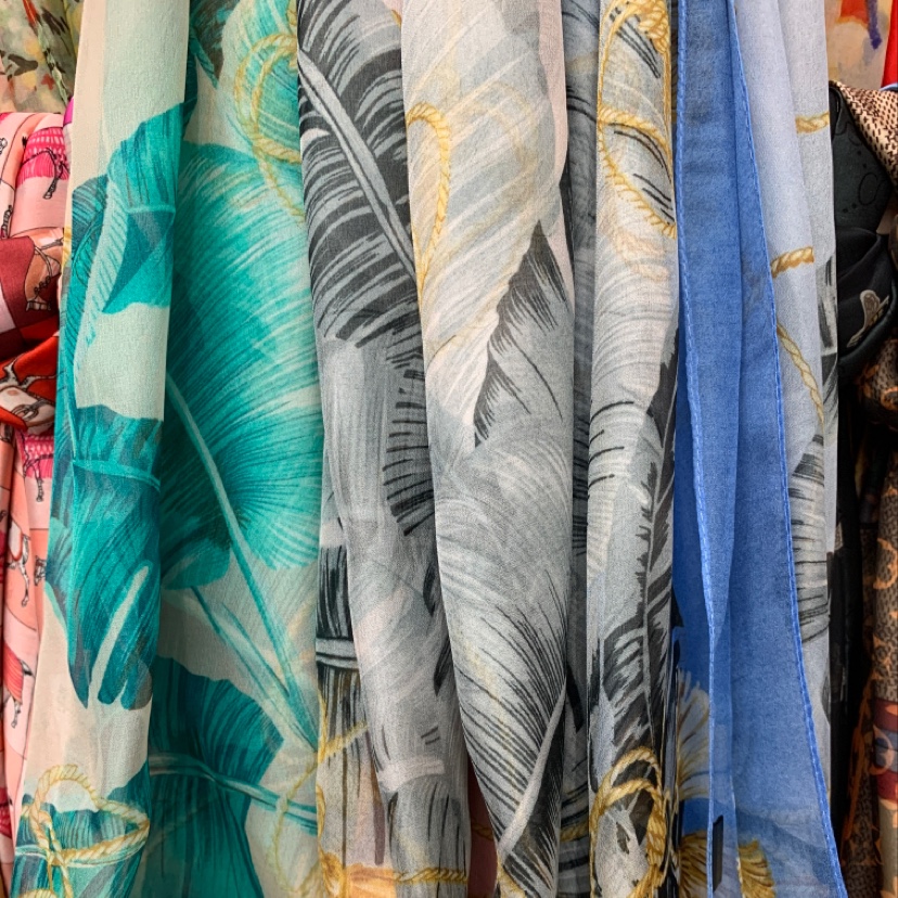 Long Silk Scarf details Picture
