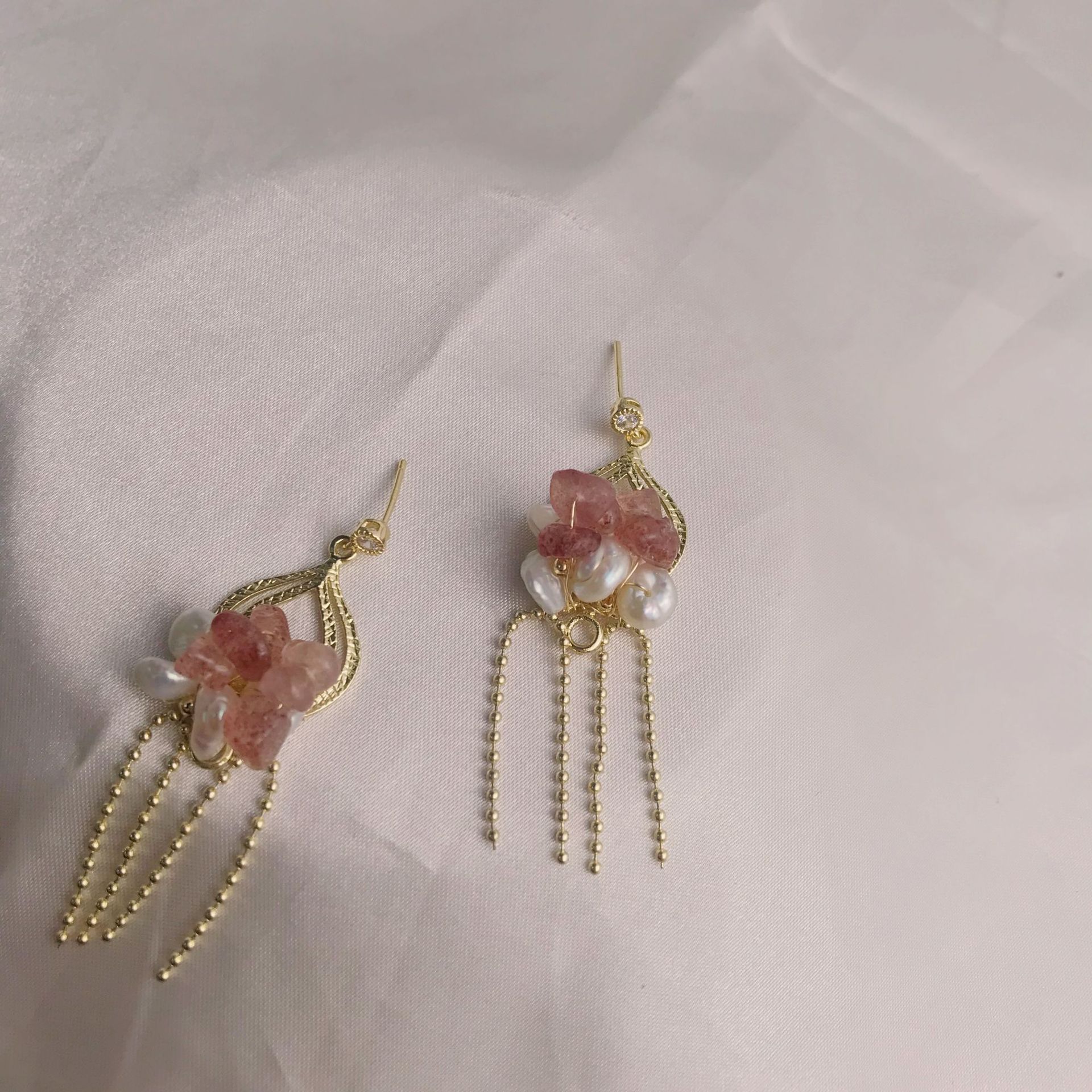 Yiwu Selection joker earrings personality temperament tassel earrings fashion simple jewelry popular jewelry