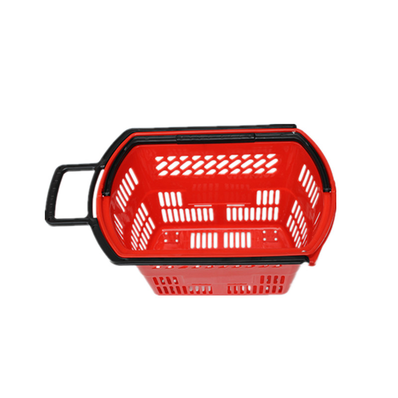 超市购物篮 超市购物筐 手提篮 拉杆购物篮 购物篮 塑料篮详情图11