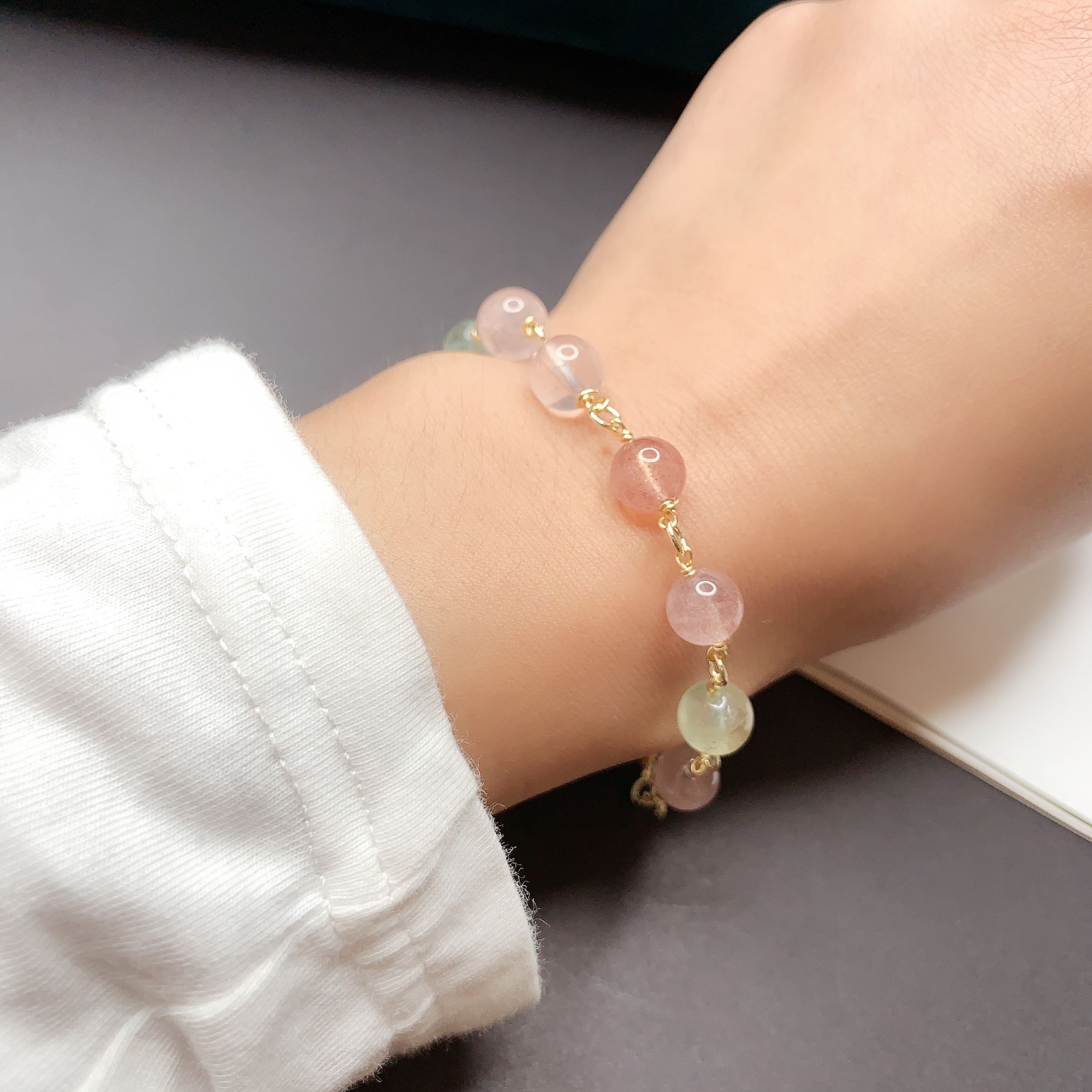Yiwu Selection Fordora original handmade energy crystal new pearl bracelet factory shop accessories thumbnail