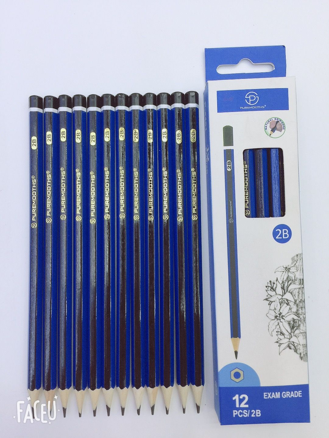 Yiwu Selection P-4461 blue and black draw a 2B pencil thumbnail