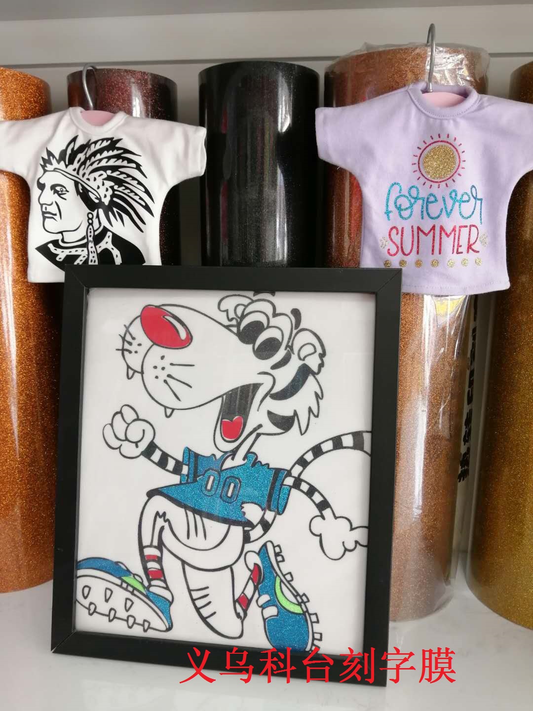 Venta directa de fábrica bricolaje personalizado privado personalizado suministro de stock de metal suave película de grabado láser para el dibujo de grabado de procesamiento de patrones de ropa L0G0 pic 12