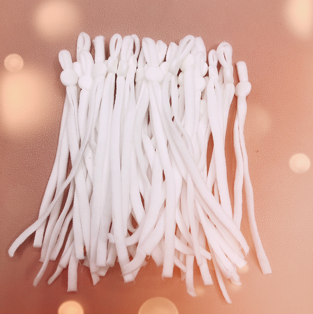 彩色口罩绳 弹力松紧口罩带 5MM直径锦纶加氨纶口罩绳子口罩配件产品图