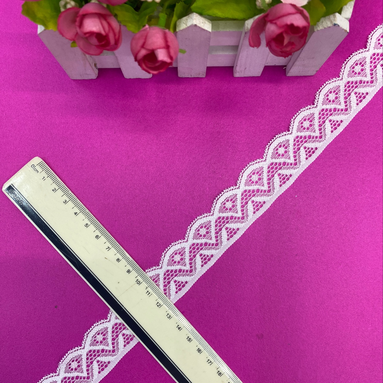 LE0886 (2.8CM width) Lace trim, elastic trim, non-elastic trim, eyelash trim, lace fabric, clothing accessories, new style trim details Picture
