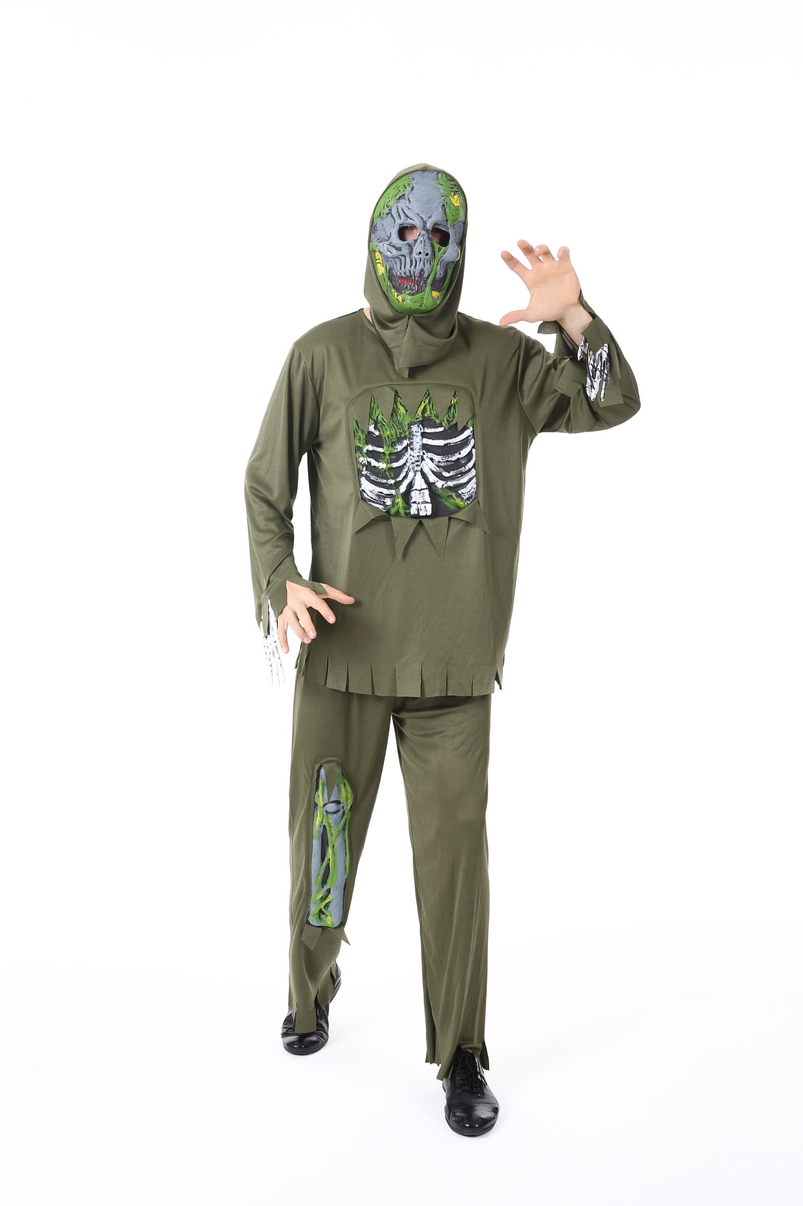 万圣节成人表演服装 cosplay， 恐怖鬼衣化妆舞服图