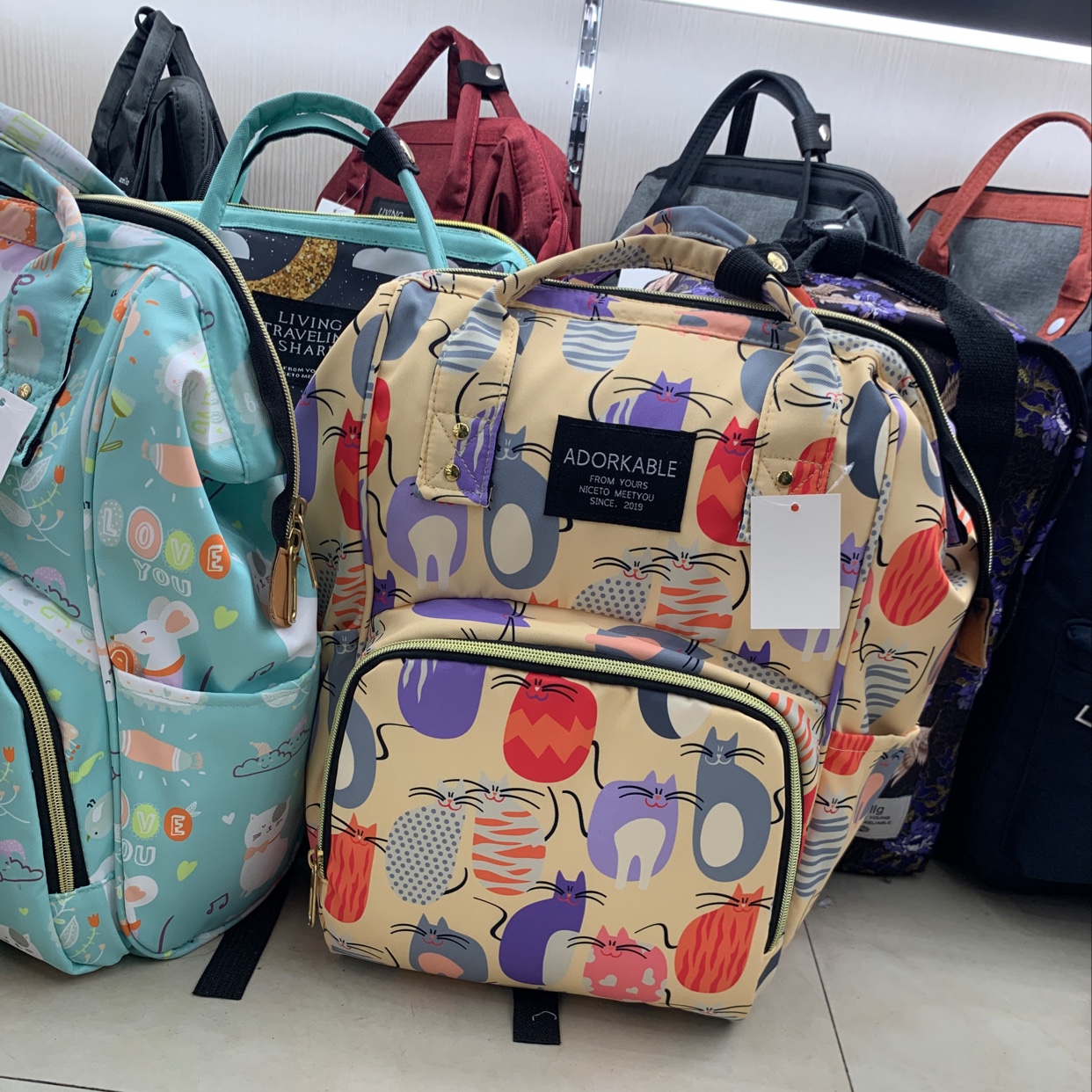 妈咪包时尚女士双肩背包