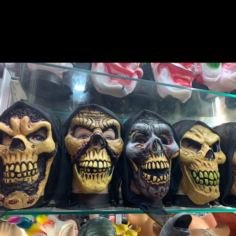 Halloween party gear, masks