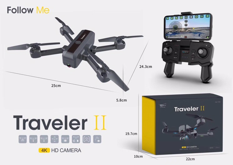High-definition aerial photography of drones Specification drawing