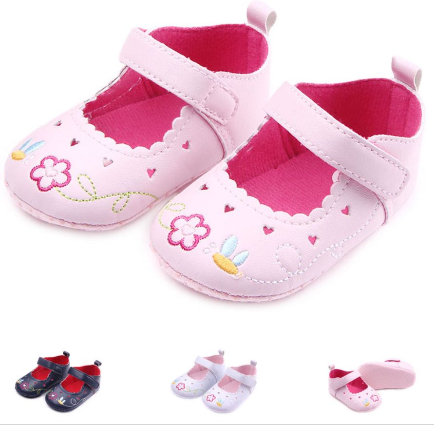 Spring and autumn new hollow-out heart embroidered princess single shoe baby toddler shoes thumbnail