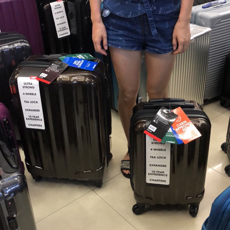 义乌好货 20寸新款PC耐摔耐砸海关锁可加宽大容量万向轮旅行拉杆箱细节图