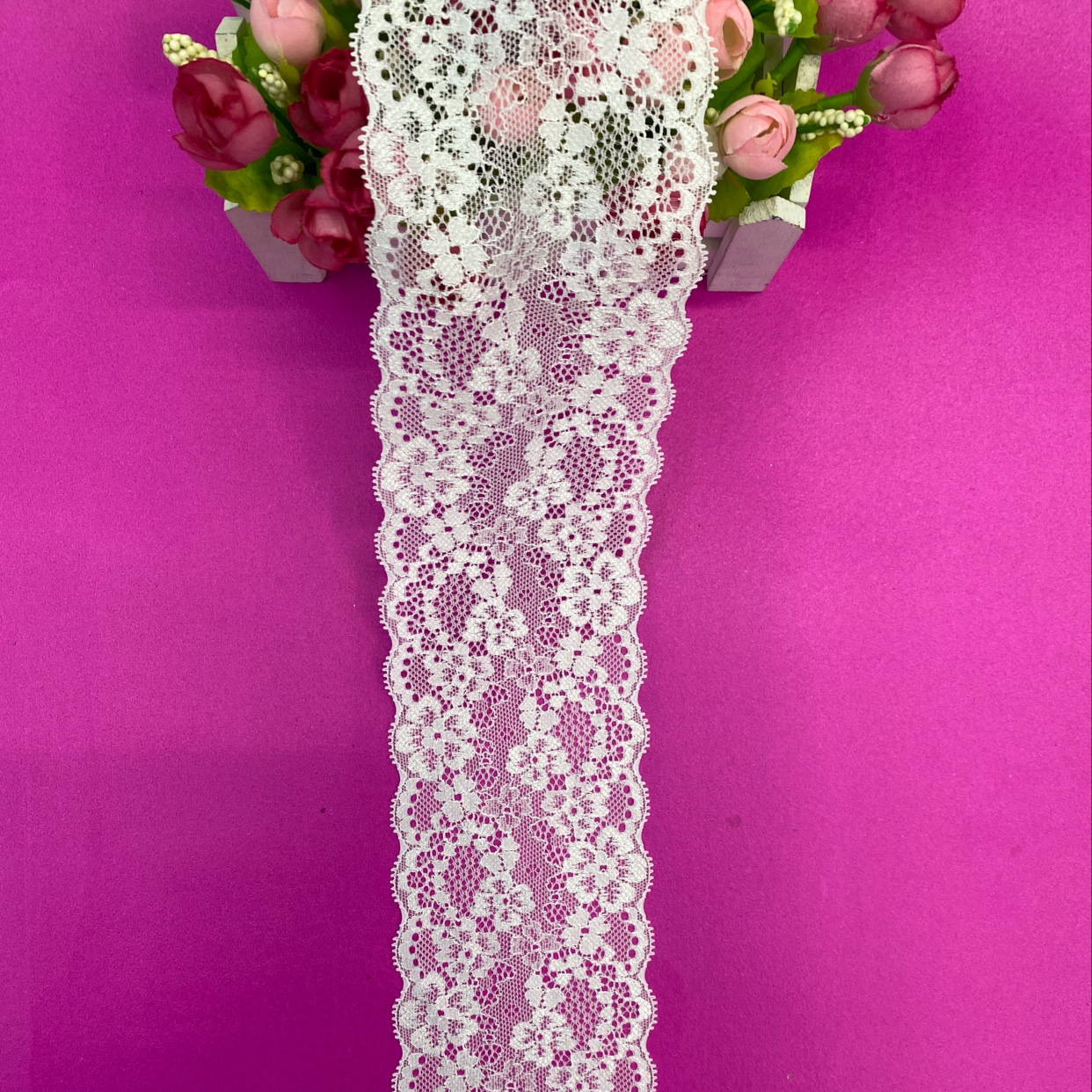 D0105 (8.5CM width) Lace trim, elastic trim, non-elastic trim, eyelash trim, lace fabric, clothing accessories, new style trim