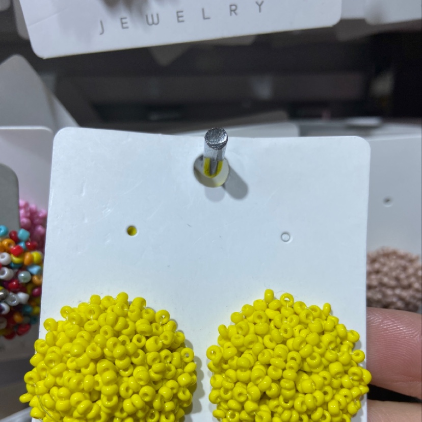 Rice bead earrings Specification image