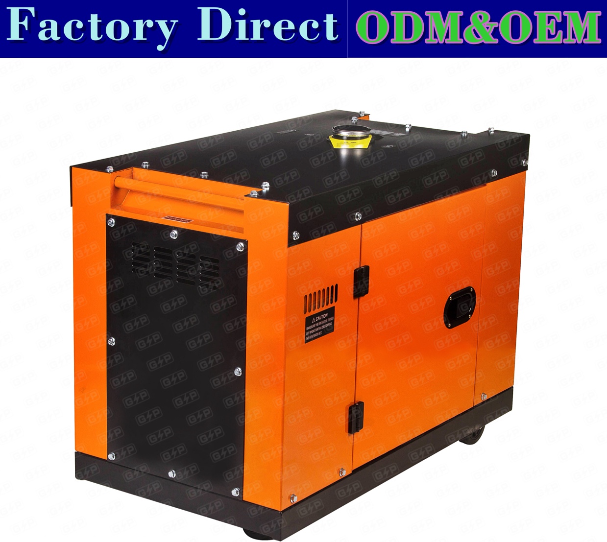 Diesel generator 6KWingle phase 220V three-phase 380V soundproof generator Specification drawing