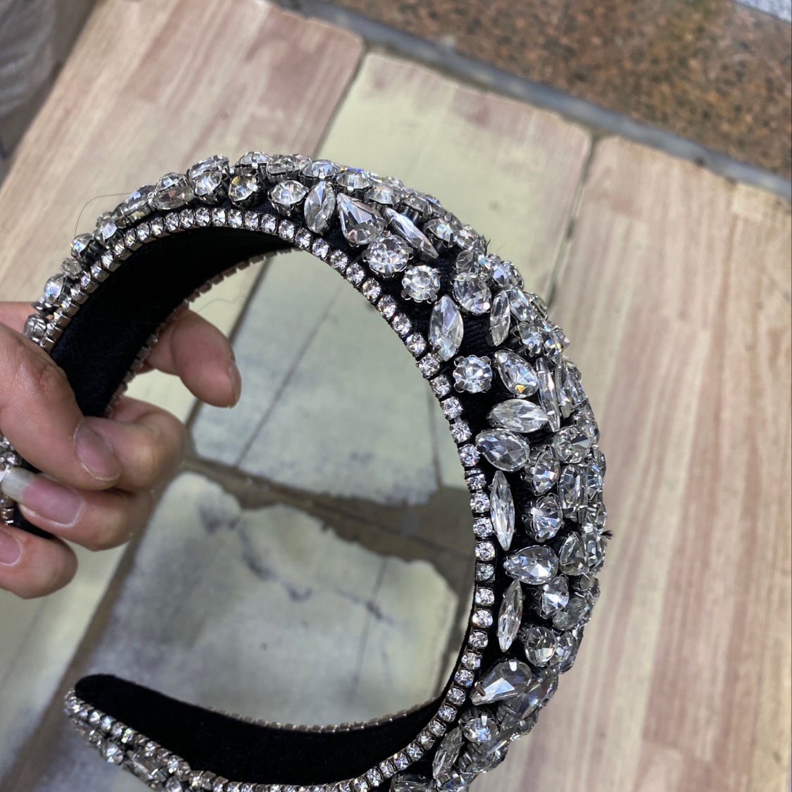 Europe And The United States Fashion Trend Pure Handmade Headband Headband Hairpin Wholesale Specification drawing