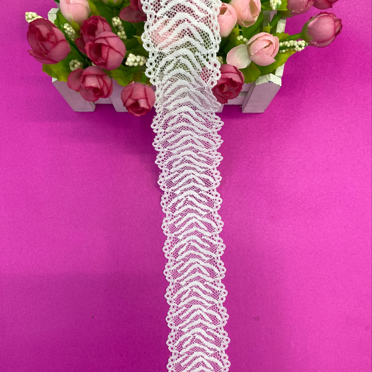 LH0840 (5.5CM width) Lace trim, elastic trim, non-elastic trim, eyelash trim, lace fabric, clothing accessories, new style trim