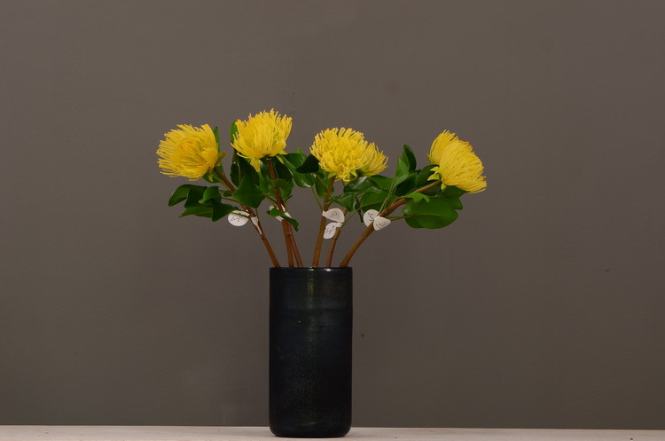 Lanjin Factory wholesales high-end artificial flowers, including South African emperor flowers, needle cushion flowers, floral arrangements, main flowers, large-scale floral accessories, and plastic flowers detail image 3