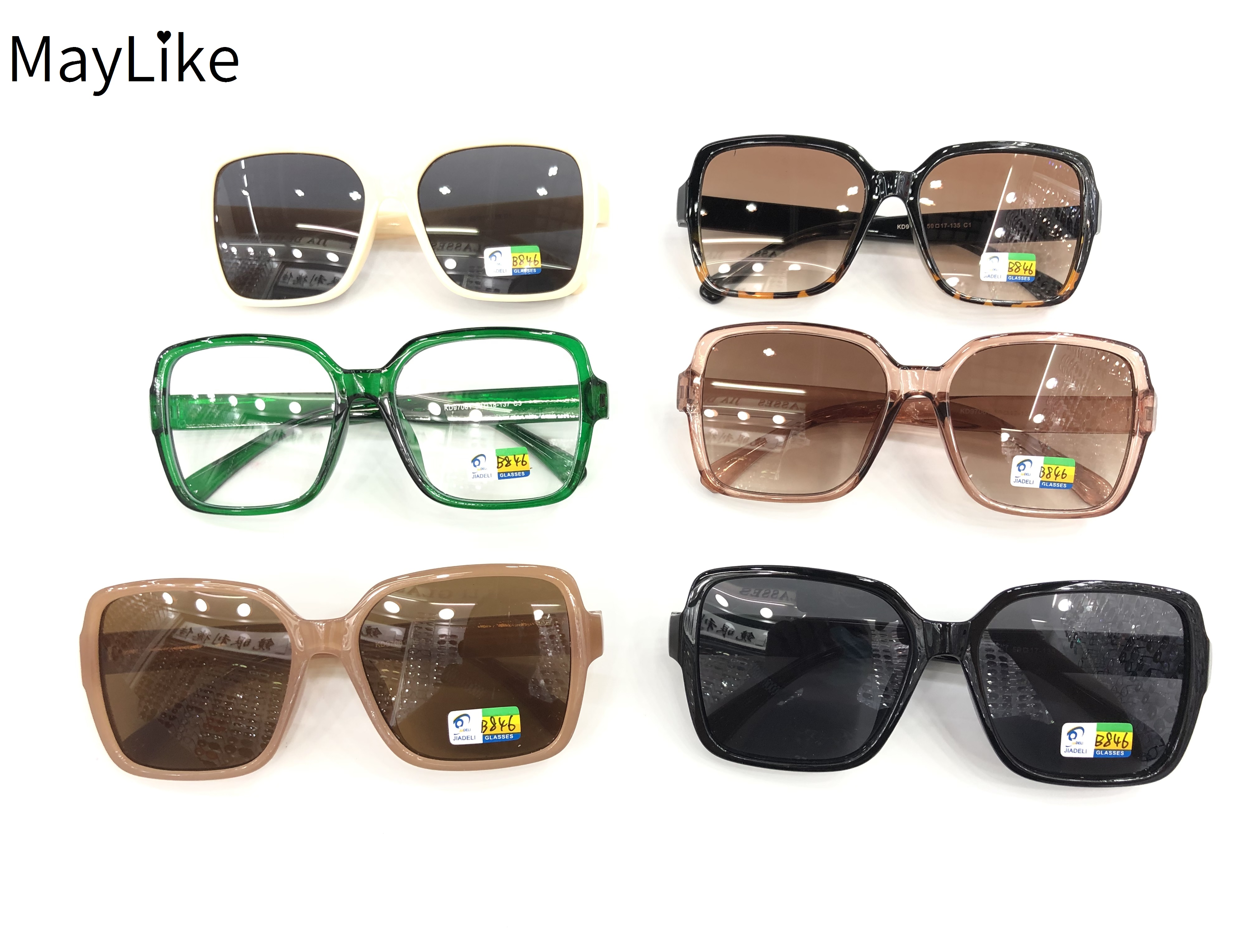 22837-97061 网红同款大框 潮韩版 太阳镜 防紫外线 UV400批发详情图1