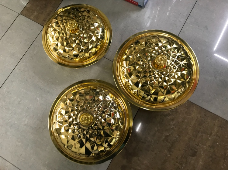 Multi-Purpose Basin With Gold-Plated Drum Cover details Picture