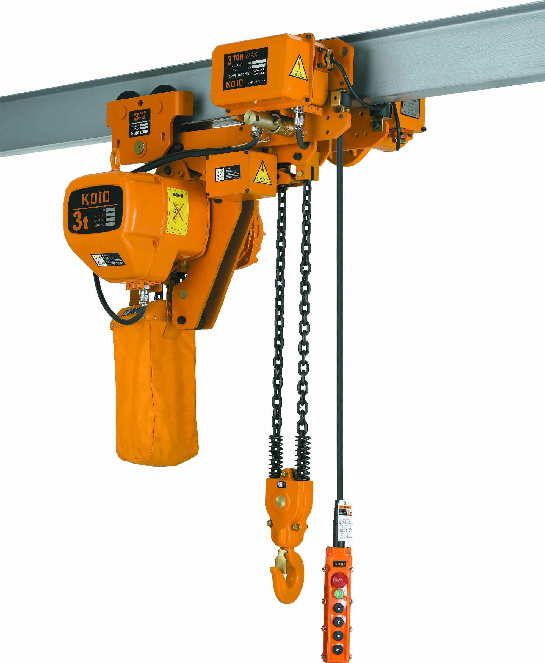 Chain Electric Hoist, Ultra-Low Lifting Capacity Hoist, 0.5-Ton, 1-2-3 Ton Traveling Chain, 10-Ton Lifting Crane Electric Hoist