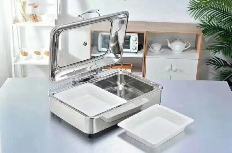 Stainless Steel Hydraulic Dinner Stove With Ceramic Food Basin