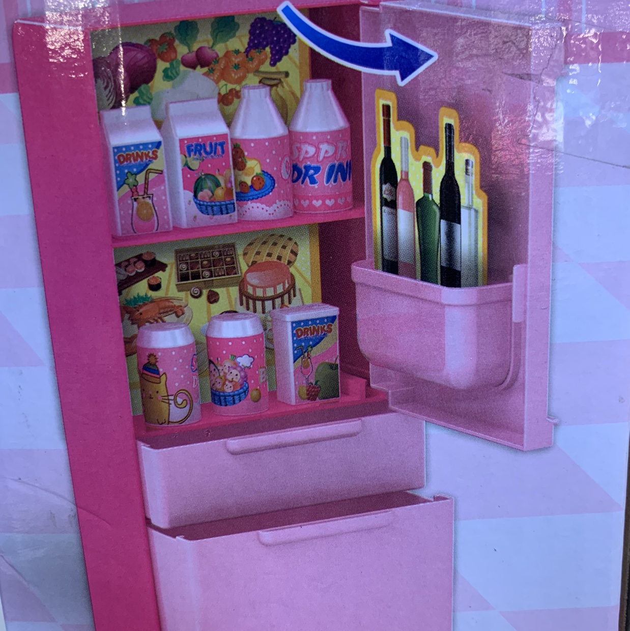 Mini kitchen house play toys, light and music assembly puzzle toys, festival princess gifts details Picture