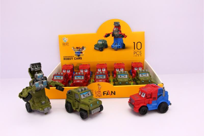 碰撞 惯性 旋转变形车图