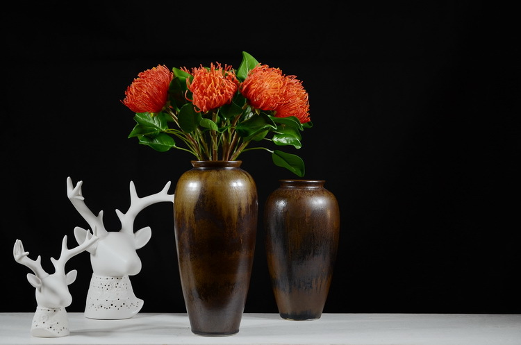 Lanjin Factory wholesales high-end artificial flowers, including South African emperor flowers, needle cushion flowers, floral arrangements, main flowers, large-scale floral accessories, and plastic flowers detail image 12