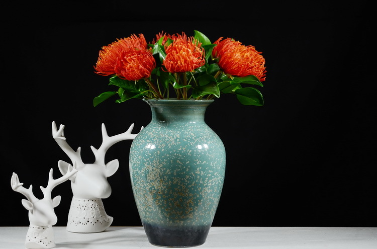 Lanjin Factory wholesales high-end artificial flowers, including South African emperor flowers, needle cushion flowers, floral arrangements, main flowers, large-scale floral accessories, and plastic flowers detail image 14