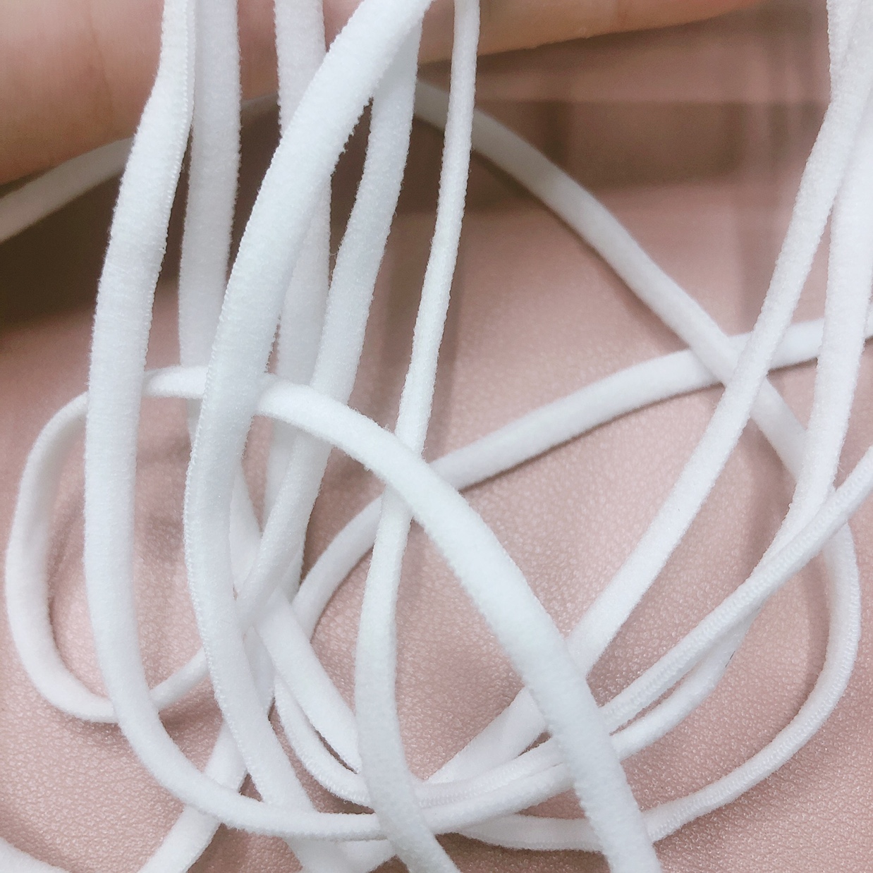 彩色口罩绳 弹力松紧口罩带 5MM直径锦纶加氨纶口罩绳子口罩配件详情图7