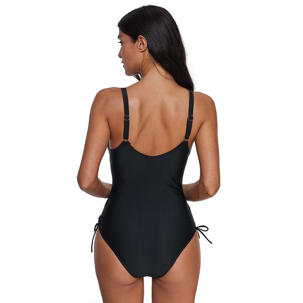 Bikini Foreign Trade New Sexy Ladies Printed One-Piece Swimsuit Nylon Quality Factory Direct Sales Item Picture