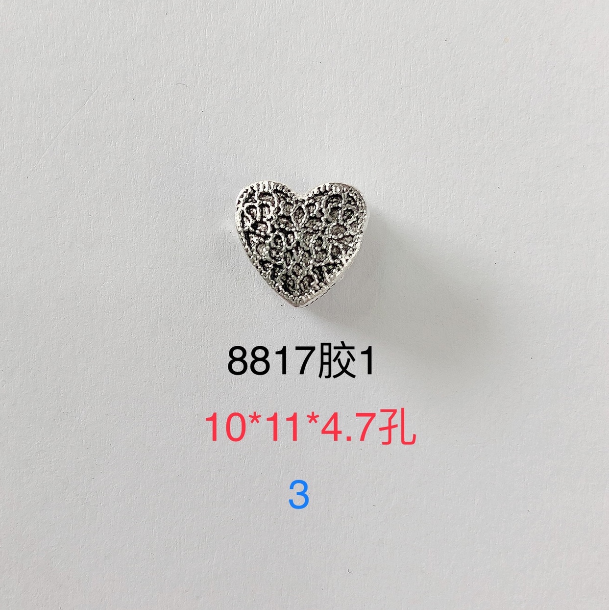 Zinc alloy accessory large-hole bead bracelet accessory