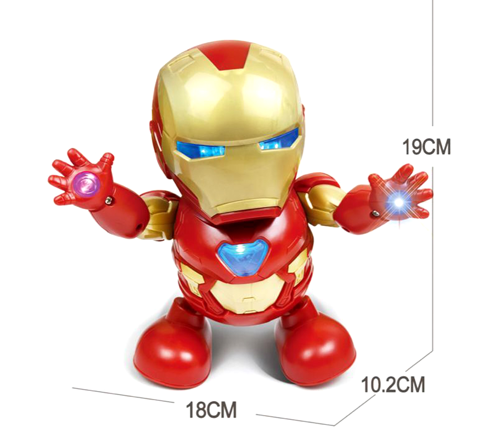 电动玩具 跳舞机器人 跳舞钢铁侠 抖音同款跳舞钢铁侠详情图5