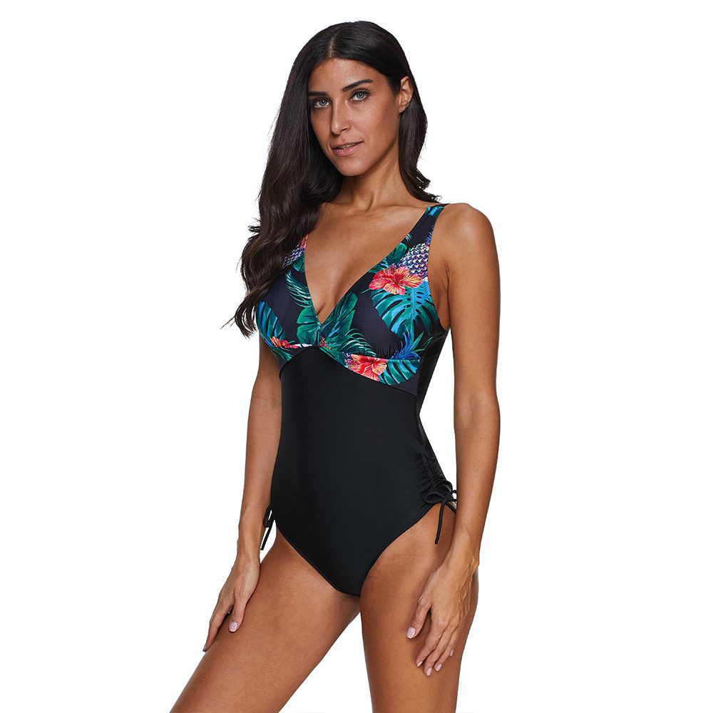 Bikini Foreign Trade New Sexy Ladies Printed One-Piece Swimsuit Nylon Quality Factory Direct Sales Application Scenario
