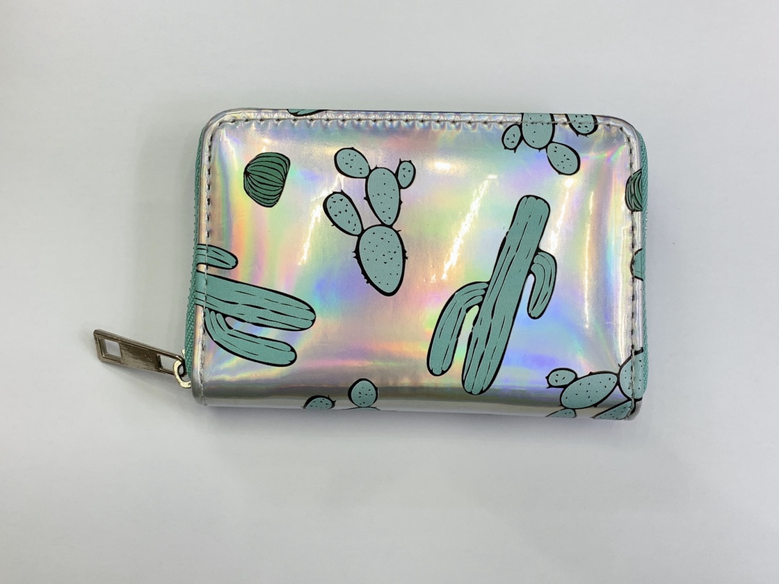 夏款亮面仙人掌钱包产品图