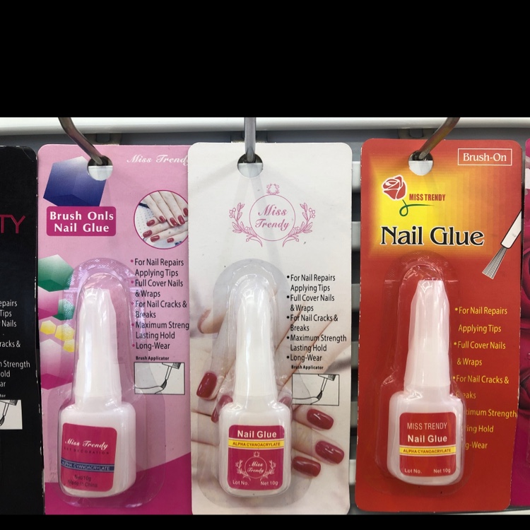 指甲胶水粘性强自带刷头甲片粘合剂 假指甲贴钻胶水